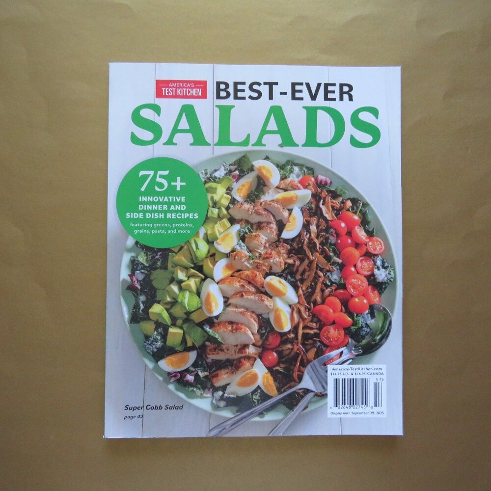 America’s Test Kitchen Best-Ever Salads Recipes Magazine 2025
